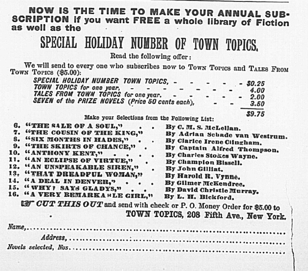 Ad No. 205: 1896